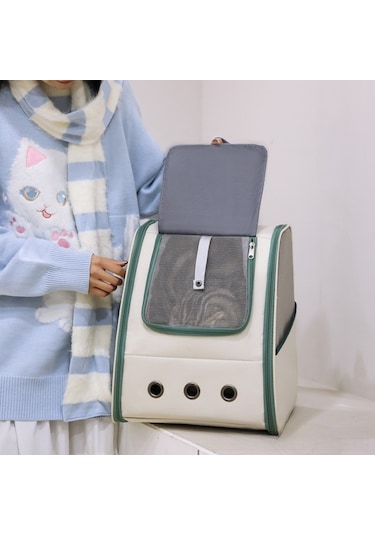 Hangfox Sıcak Kedi Desenli Su Geçirmez Kanvas Pet Çantası - Taşınabilir, Geniş Hacimli Dışarı Çıktılar İçin Omuz Çantası 5025 Gri