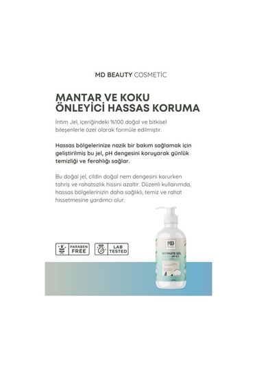 Md Beauty Sensitive Genital Bölge İntim Yıkama Jeli 250 ML