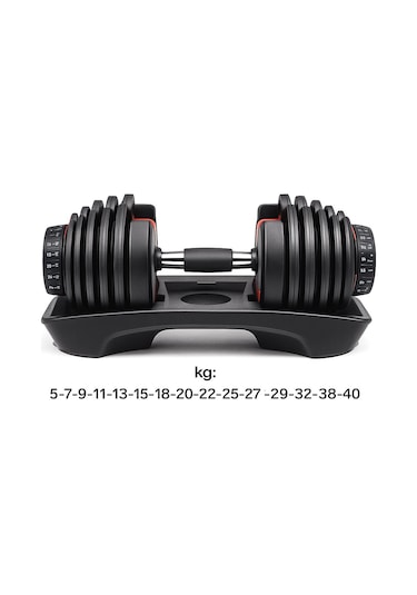 Ayarlanabilir Dambıl Ve Stand Seti 2 X 40 Kg Ayarlanabilir Mekanizmalı Dambıl + Dambıl Standı
