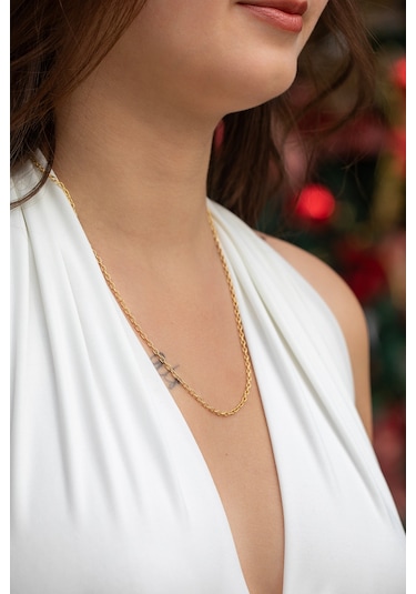 14 Ayar Altın Kadın Zincir Kolye 2.40 Mm