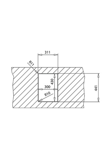 Teka Fle x linea Rs15 2B 27.40 Tek Hazneli Tezgahüstü/Tezgahasıfır (Flush) Tezgahaltı Paslanmaz Çelik Eviye - 115000016