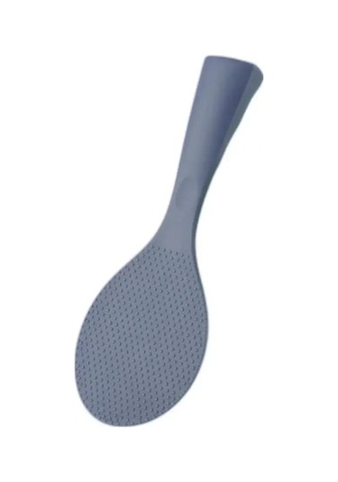 Pirinç Kaşığı Gıda Sınıfı Isıya Dayanıklı Kürek Silikon Ayaklı Tip Pirinç Spatula Yemek Servis Pirinç Küreği Mutfak Aleti Gri