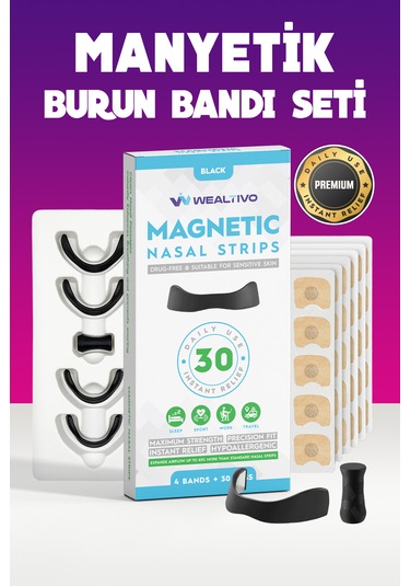 30 Siyah Renk Burun Bandı