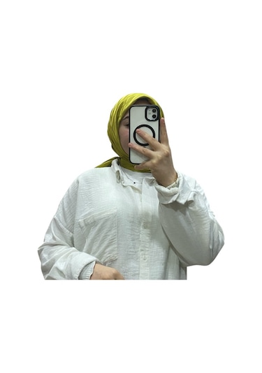 Losyana Jakarlı Su Yolu Desenli Eşarp 1034 Yağ Yeşili