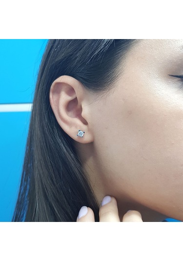 Lova 0.64 Karat Pırlanta Tektaş Küpe - 3040022