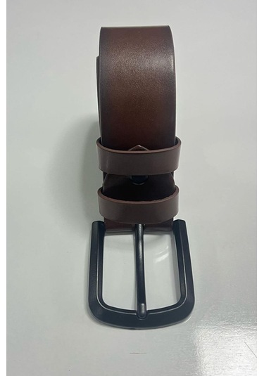 Madmext Madmext Erkek Suni Deri Düz Taba Kemer 6872-taba Taba