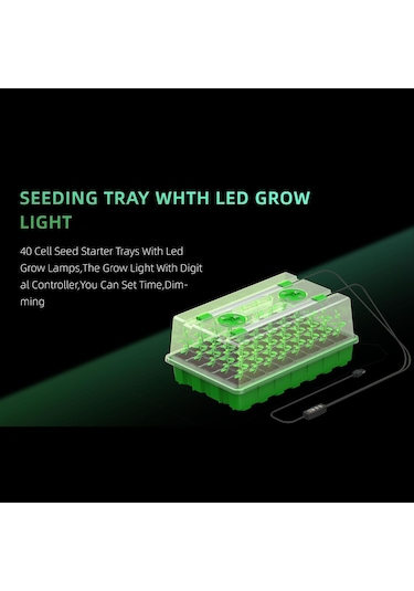 Homyl Tohum Başlatma Tepsisi Grow Light Full