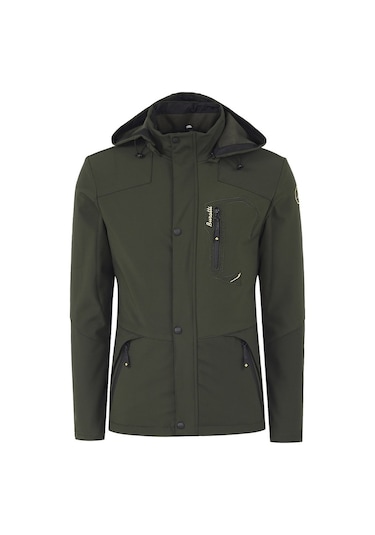 Buratti Çıkarılabilir Kapüşonlu Suya Dayanıklı Softshell Erkek Mont 497Luis Haki Buratti Çıkarılabilir Kapüşonlu Suya Dayanıklı Softshell Erkek Mont 497Luis Haki