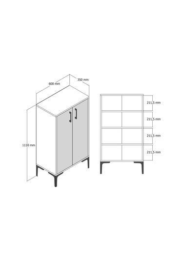 Variant Prag Ayakkabılık - Ceviz / Antrasit
