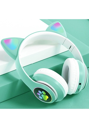 Coverzone Cat Headset Multi Purpose STN-28 RGB Bluetooth Kulak Üstü Kulaklık