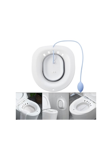 Suntek Sitz Banyo Yıkama Kalça Lavabo Katlanır Gri+sifon