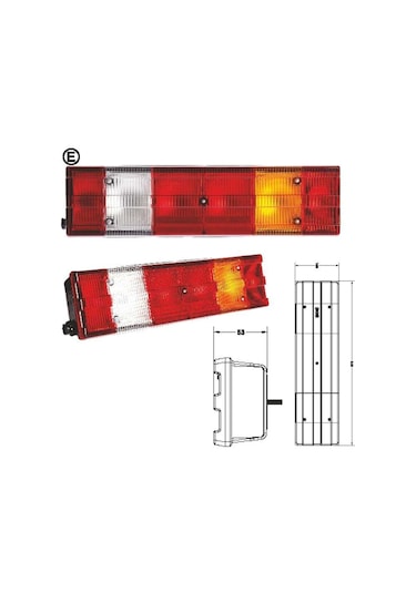 Led Kamyon Dorse Stop Lambası Soketli Sol - 201206-ledsktlh