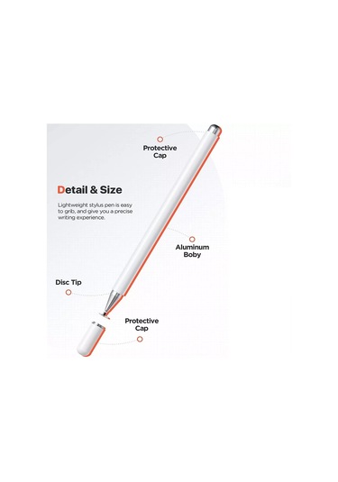 At-29 Yüksek Hassasiyetli Tek Kullanımlık Manyetik Emiş Pasif Kapasitif Kalem Cep Telefonu 1 Kalem Kafalı Dokunmatik Kalem Siyah