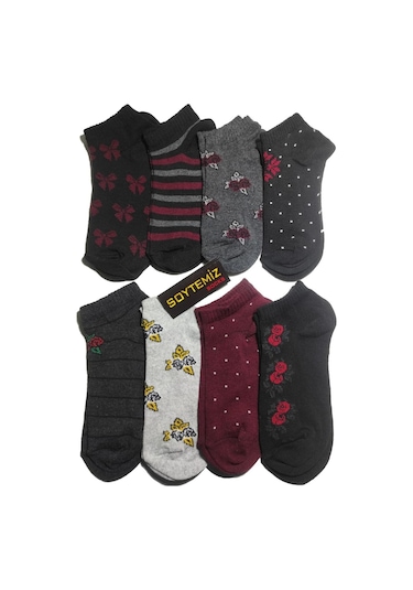 Soytemiz Patik Desenli Çorap 8 Çift Farklı Desen Diğer
