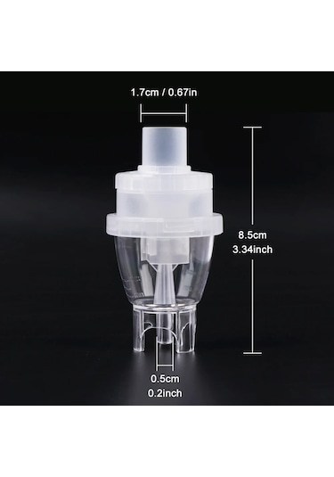 1/3 Adet Solunum Nebulizatör Ağızlık Burun Fişi Sessiz Ultrasonik Inalador Nebulizador Inhaler Atomizer Bardak Sprey Enjektör Çocuklar Gümüş