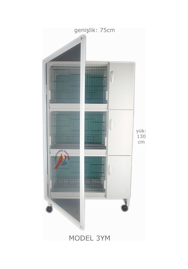 İstanbul Kafes Model 3Y Pvc Kuş Dolabı