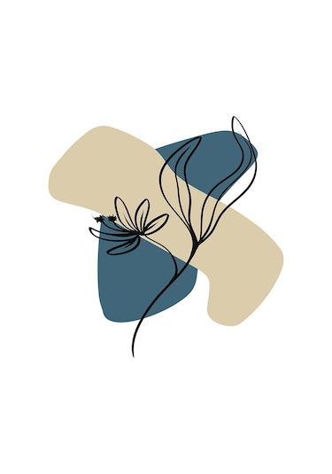 Tablosan Soyut Tasarımlar Doğal Taş Bardak Altlığı 4'lü Set 174152 Beyaz