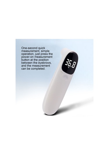 Yaleker Ev İçin Dijital Vücut Sıcaklık Ölçer - Dokunmadan Ölçüm, 32 Hafıza Kaydı, Led Ekran, Aaa Pil Pil Dahil Değil