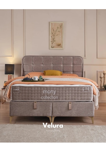 Cozy Çift Kişilik Yatak Baza Başlık Seti 160 X 200 160 x 200 CM