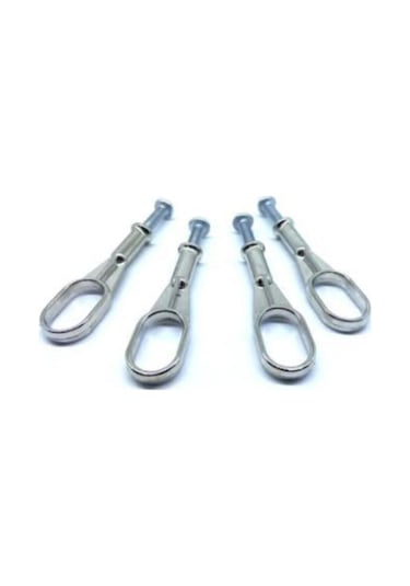 Boru U Flanş Üstten Vidalı Dolap Askı Aparatı Tüm Marka Ürünlere Krom