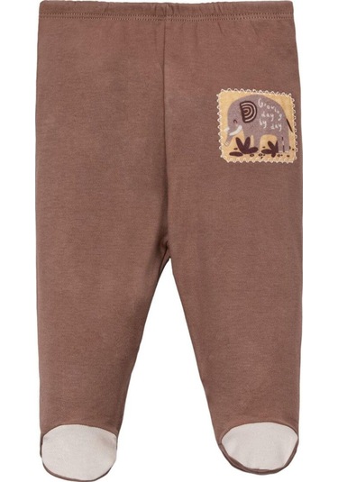 Jungle Patikli Üçlü Pantolon Set Kahverengi