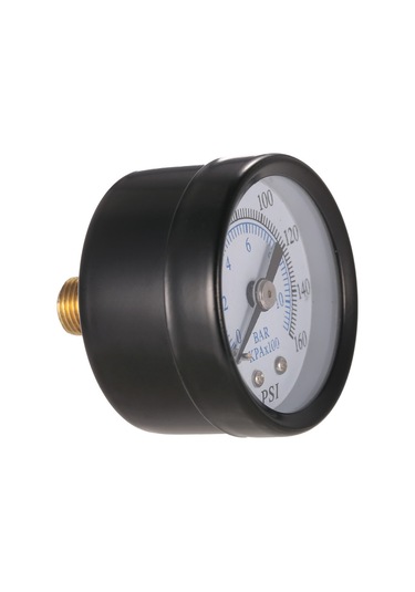 Yunboo 40mm Çift Ölçekli Göstergeli Basınç Ölçer, 0-10bar/0-160psi, 1/8" Npt Dişli, Metal Hidrolik Manometre Ts-40