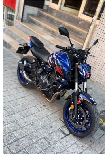 Mt-07 2020-2023 Mavi Japan Full Body Kit Sticker Set Çok Renkli