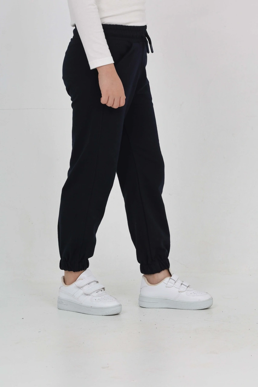 Toontoy Kız Çocuk Tonaton Nakışlı Eşofman Alt Lacivert