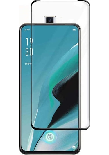 Oppo Reno 2Z Davin 5D Cam Ekran Koruyucu Siyah