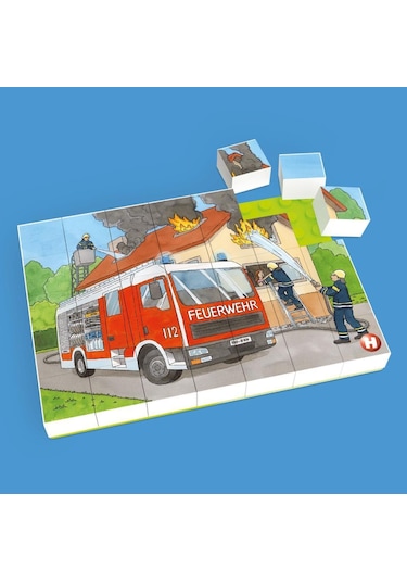 Hubelino 35 Parça Puzzle İtfaiye Operasyonu 410139