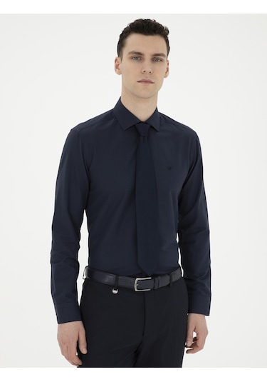 Pierre Cardin Erkek Lacivert Gömlek Basic 50285562-vr033 Lacivert