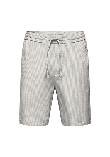 Only & Sons Onslinus Life 0006 Linen Mix Short Erkek Şort-26446 - S Beyaz