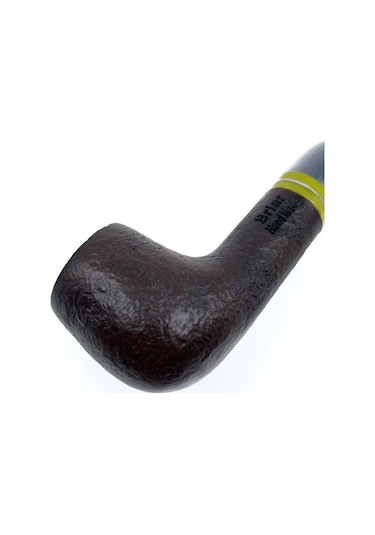 Dapper Bent Billiard Briar Gül Kökü 9 Mm Filtreli El Yapımı Pipo - 3068