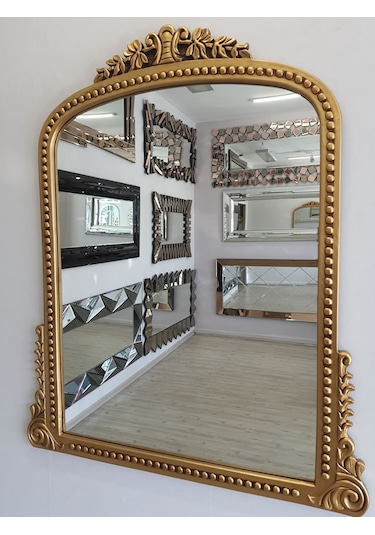 Ayna Denizi Lady Gold Model Altın Renk Dekoratif Ayna