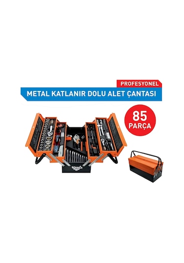 Sonmix Metal Katlanır Dolu Alet Çantası 85 Parça