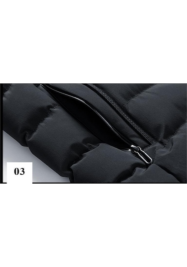 Sımıcg Erkek Kuş Tüyü Pamuklu Artı Polar Yelek Siyah