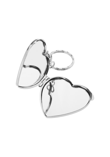 Suntek Katlanır Kalp Şekilli Mini Makyaj Aynası 2'li