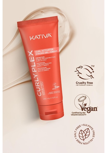 Kativa Curly Plex Güçlü Bukle Belirginleştirici - Şekillendirici Jel Krem 240 Ml