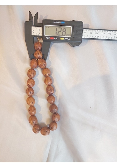Ham Andız 17'li Efe Tesbih - 13mm Tornalanmamış Doğal Dokulu Bilek Boyu