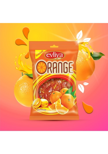 Evliya Şekerleme Portakal Aromalı Sert Şeker 350 G