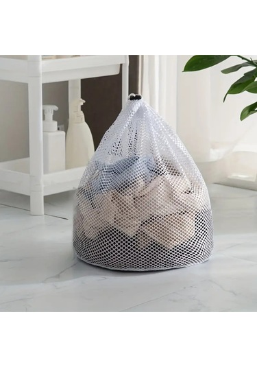 40x60 Cm Delikli Çamaşır Yıkama Filesi Beyaz File Torba Sütyen & İç Çamaşırı Koruma Filesi Beyaz