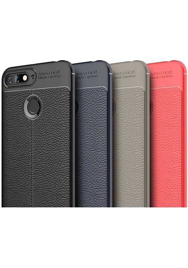 Huawei Y7 2018 Kılıf Zore Niss Silikon Kapak Siyah