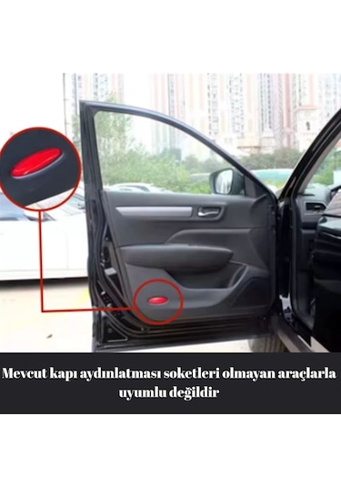 Renault Kapı Altı Led Aydınlatma 3 Boyutlu Logo Lazer Işık Araca Özel Geçmeli 2li Set GLZ00406198
