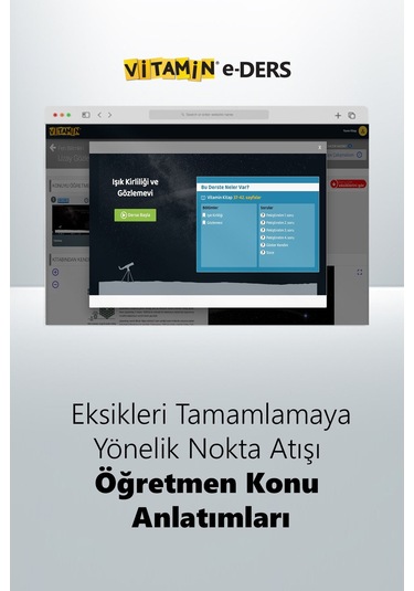7. Sınıf Fen Bilimleri (e-Ders) | 1568 Yeni Nesil Soru, 1790 Dakika Video | 3D Objeler