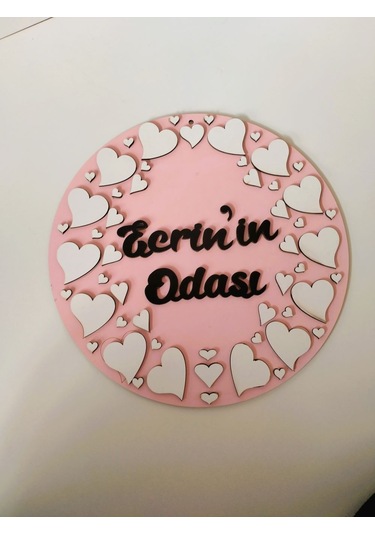 Kapı Süsü Pembe-Beyaz 3 Pembe - Beyaz