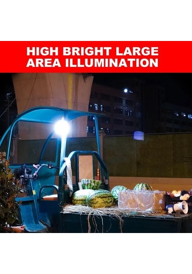 300w Dayanıklı Dahili Güneş Led Ampul Açık Su Geçirmez Şarj Gece Pazarı Durak Lambası Güç Kaynağı Ekran Mobil Kamp Aydınlatma 200w Çok Renkli