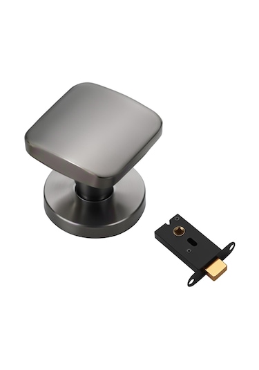 Suntek Oturma Odası Banyo Için Görünmez Kapı Kilidi Tek Gri