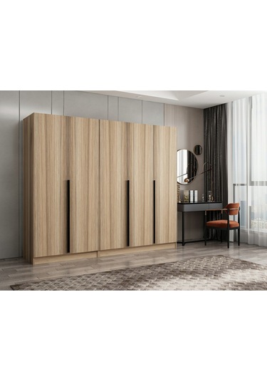 Kale Plus 5 Kapaklı 2ç Dolap Dore Plus Dore 190cm Ceviz