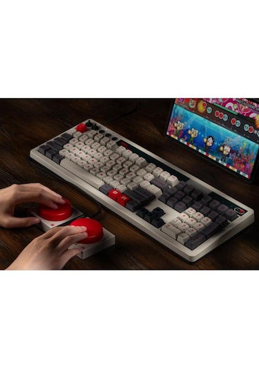 8bitdo Retro N Edition Mekanik Klavye Bluetooth/2.4g/usb-c Kablosuz Oyuncu Klavyesi Lisanslı