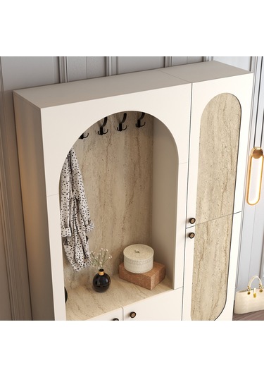 Palermo Portmanto Kl V108 - Krem / Traverten Krem / Traverten